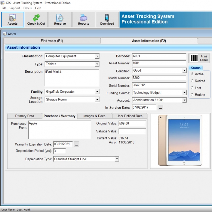 Asset Tracking System Software | GigaTrak